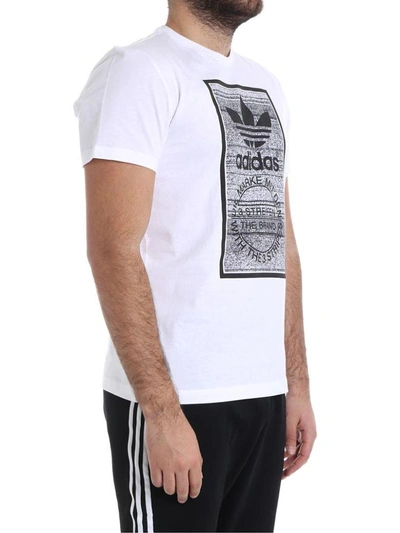 Shop Adidas Originals Traction Tongue T-shirt In White