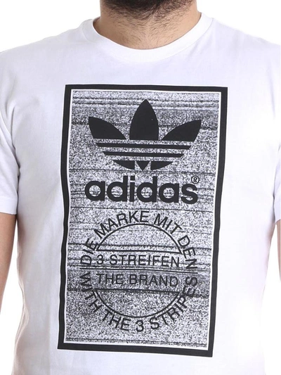 Shop Adidas Originals Traction Tongue T-shirt In White