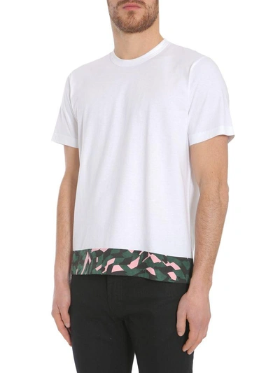 Shop Marni Round Collar T-shirt In White