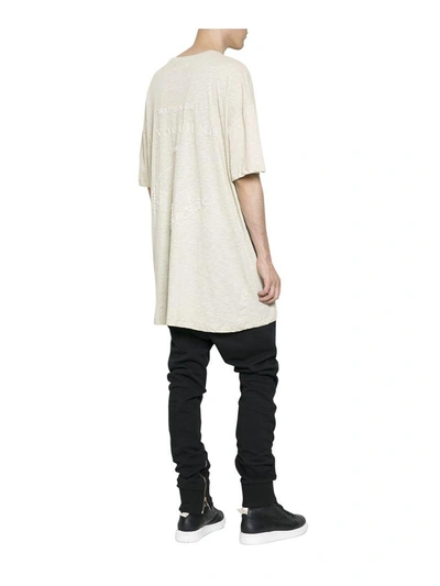 Shop Ih Nom Uh Nit Oversized Cotton T-shirt In Beige