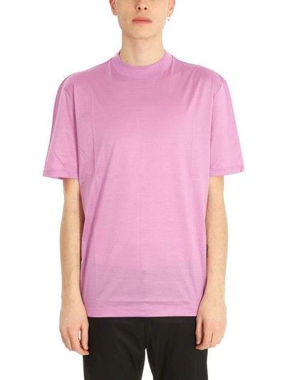 Shop Lanvin Pink Cotton T-shirt In Rose-pink