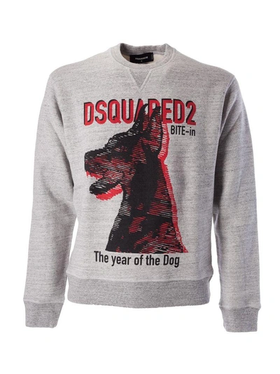 Shop Dsquared2 Dog Print Sweatshirt
