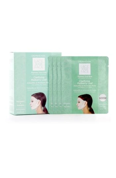 Shop Dermovia Lace Your Face Clarifying Mulberry Leaf Compression Facial Mask