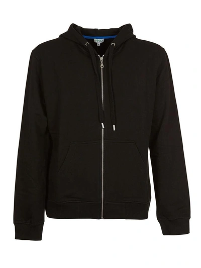 Shop Kenzo Tiger Hoodie In Nero