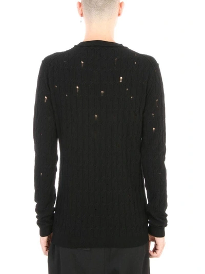 Shop Damir Doma Kole Black Wool Knit