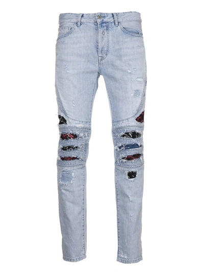 Shop Marcelo Burlon County Of Milan Distressed Jeans In 6888