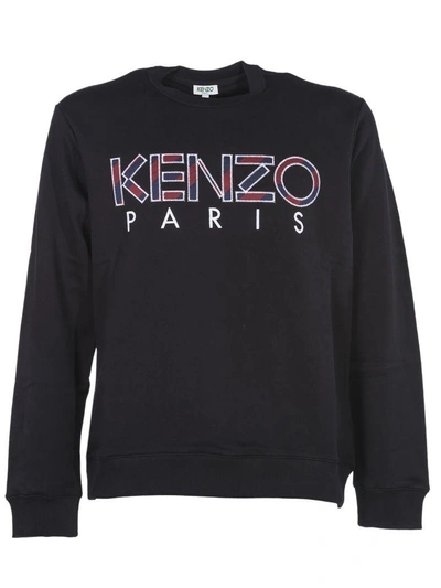 Shop Kenzo Logo Sweatshirt In 99black