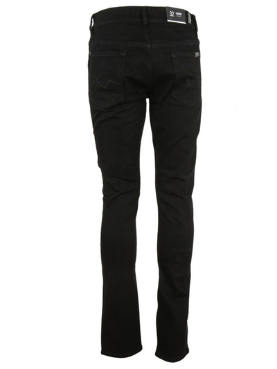 Shop 7 For All Mankind Skinny Jeans In Rinse Black