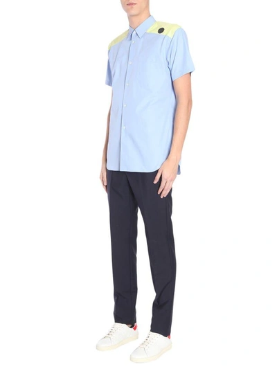Shop Comme Des Garçons Shirt Cotton Poplin Shirt In Azzurro