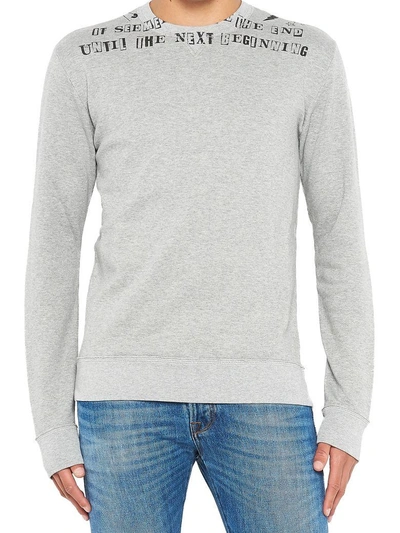 Shop Valentino Sweatshirt In Grey