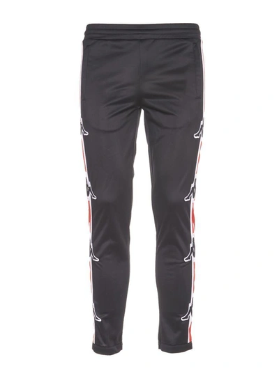 Shop Marcelo Burlon County Of Milan Kappa Track Pants In Black Red