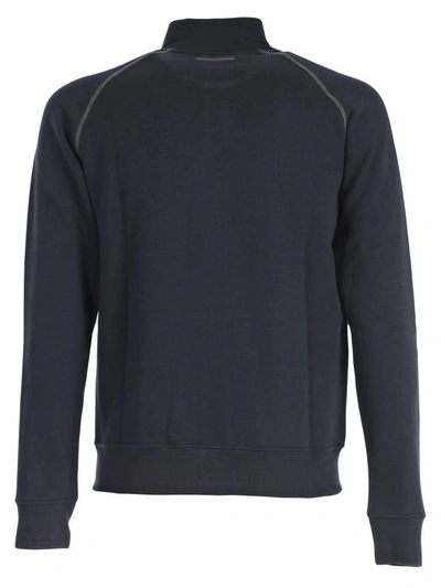 Shop Woolrich Sweater In Melton Blue