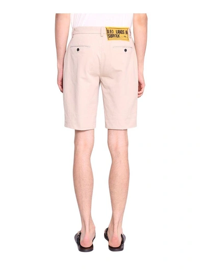 Shop Jw Anderson Cotton Shorts In Beige