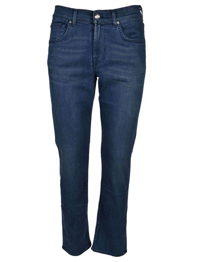 Shop 7 For All Mankind Slimmy Sand Jeans In Blue