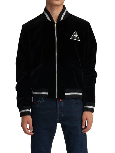 Shop Palm Angels Bomber  In Black