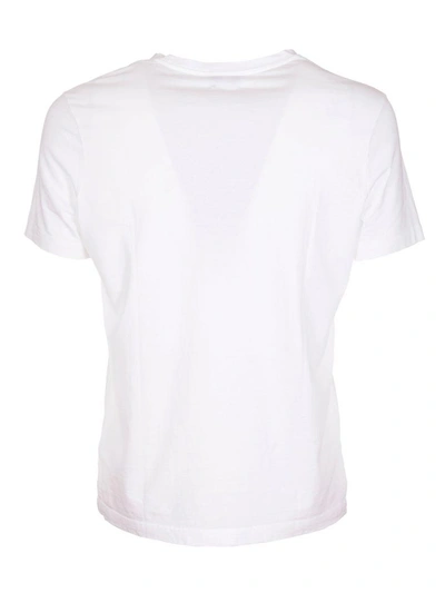 Shop Dondup Logo T-shirt In Bianco