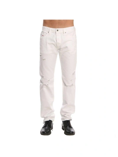 Shop Diesel Jeans Jeans Men  In White