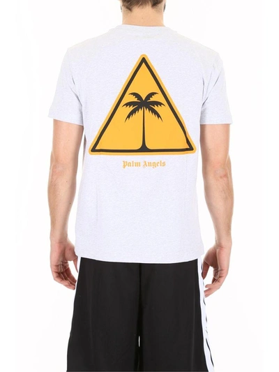 Shop Palm Angels Palm Icon T-shirt In Melange Grgrigio