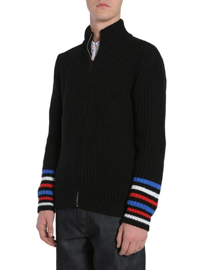 Shop Tommy Hilfiger High Collar Sweater In Nero