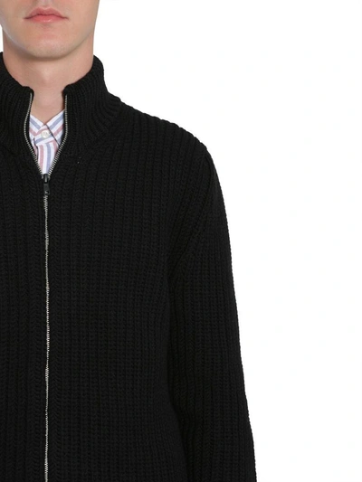 Shop Tommy Hilfiger High Collar Sweater In Nero