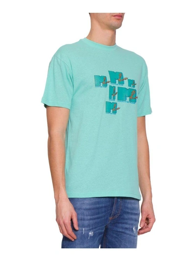 Shop Martine Rose Mtv Cotton T-shirt In Blu