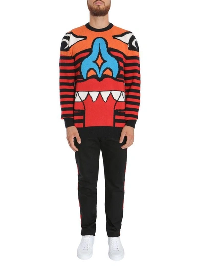 Shop Givenchy Totem Printed Sweater In Multicolor