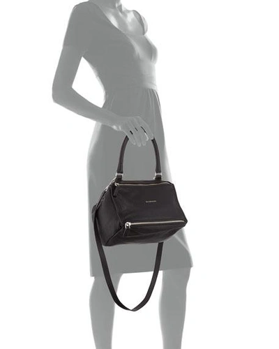 Shop Givenchy Pandora Small Sugar Satchel Bag In Black