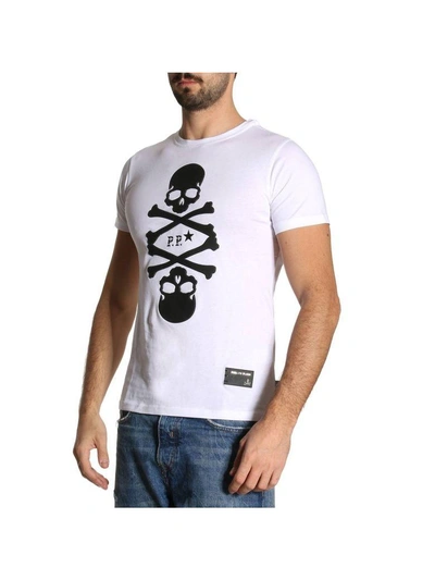 Shop Philipp Plein T-shirt T-shirt Men  In White