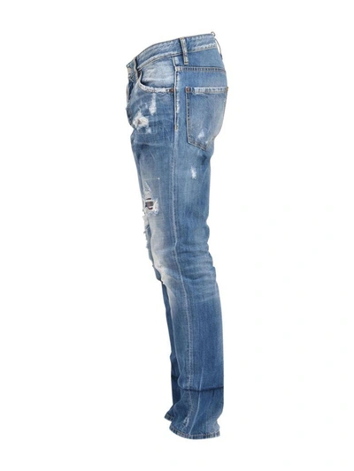 Shop Dsquared2 Ripped Cool Guy Jean In Light Blue