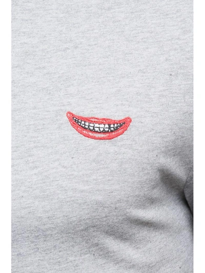 Shop Stella Mccartney Printed Jersey T-shirt In Grey Melange|grigio