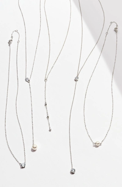 Shop Nadri Cubic Zirconia Pendant Necklace In Silver