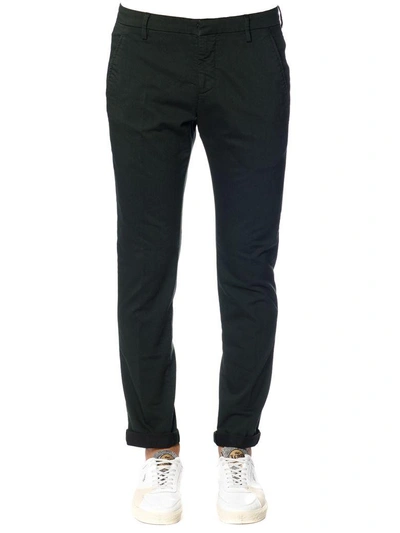 Shop Dondup Stretch Cotton Slim Fit Pants In Forest