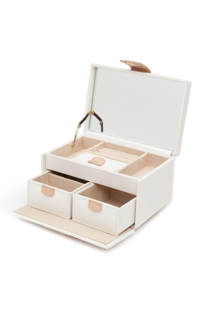 Shop Wolf 'chloe' Jewelry Box - Ivory In Cream