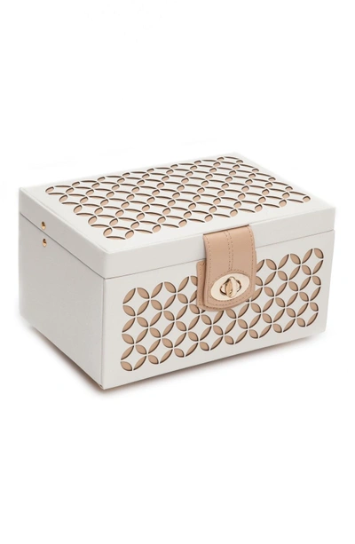 Shop Wolf 'chloe' Jewelry Box - Ivory In Cream