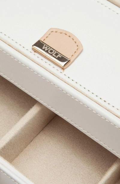 Shop Wolf 'chloe' Jewelry Box - Ivory In Cream