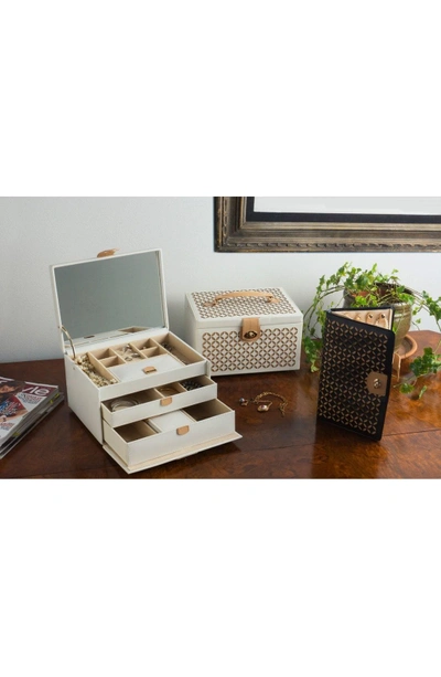 Shop Wolf 'chloe' Jewelry Box - Ivory In Cream