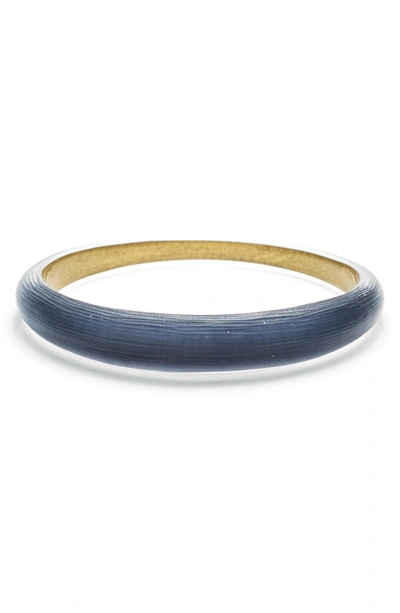 Shop Alexis Bittar Lucite Tapered Bangle In Sea Blue