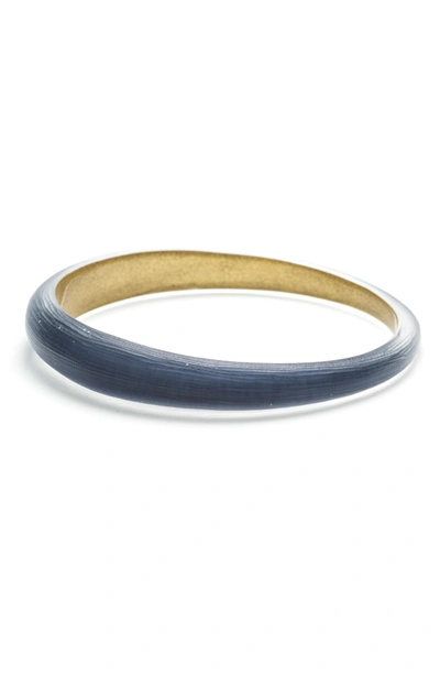 Shop Alexis Bittar Lucite Tapered Bangle In Sea Blue