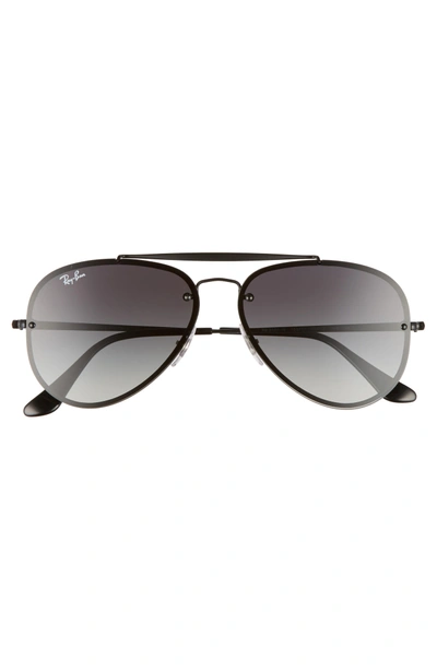 Shop Ray Ban 58mm Aviator Sunglasses - Shiny Black