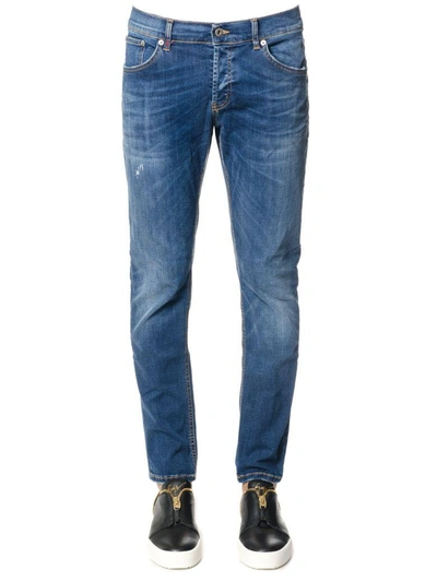 Shop Dondup Mius Blu Cotton Denim Jeans In Blue