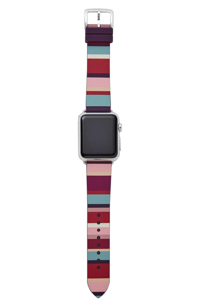 Shop Kate Spade Apple Watch Strap, 25mm In Multi