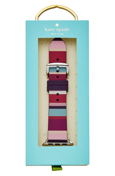 Shop Kate Spade Apple Watch Strap, 25mm In Multi