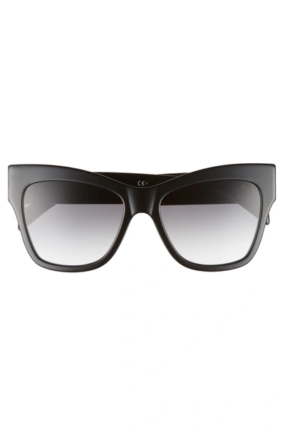 Shop Moschino 53mm Cat's Eye Sunglasses - Purple Black Multi