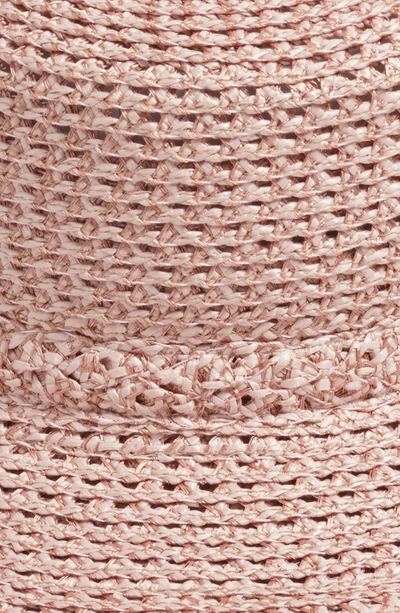 Shop Eric Javits Ibiza Squishee Bucket Hat - Pink In Blush