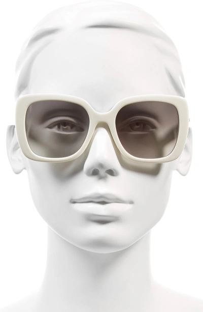 Shop Kate Spade Krystalyn 53mm Sunglasses - Ivory