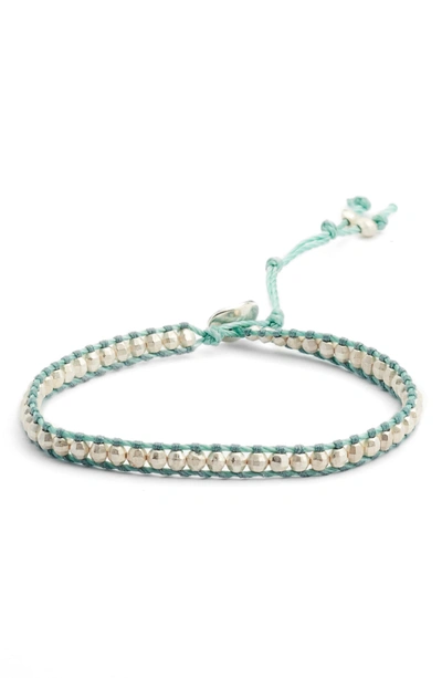 Shop Chan Luu Beaded Bracelet In Silver/ Turquoise