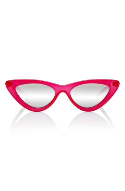 Shop Le Specs X Adam Selman Last Lolita 49mm Cat Eye Sunglasses - Opaque Red