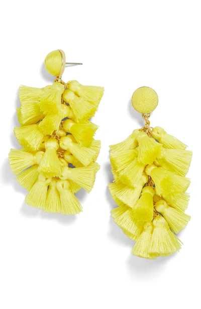 Shop Baublebar Contessa Tassel Earrings In Yellow