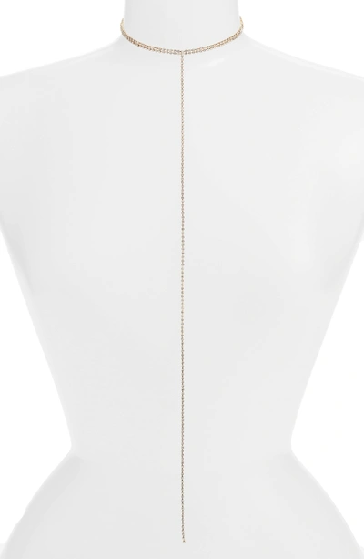 Shop Jules Smith Chrissy Lariat Choker In Gold