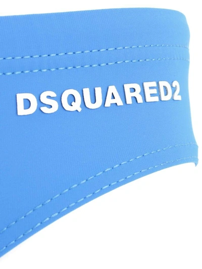Shop Dsquared2 Swimming Trunks In Blue